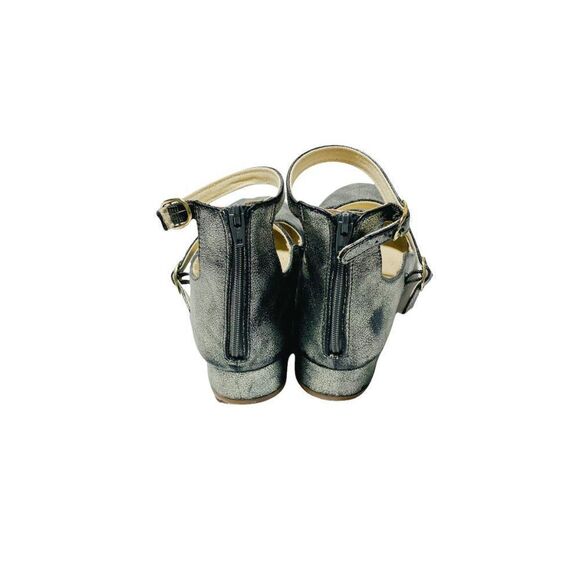 Gap Kids Metallic Green Heeled Dress Shoes - Picture 4 of 5